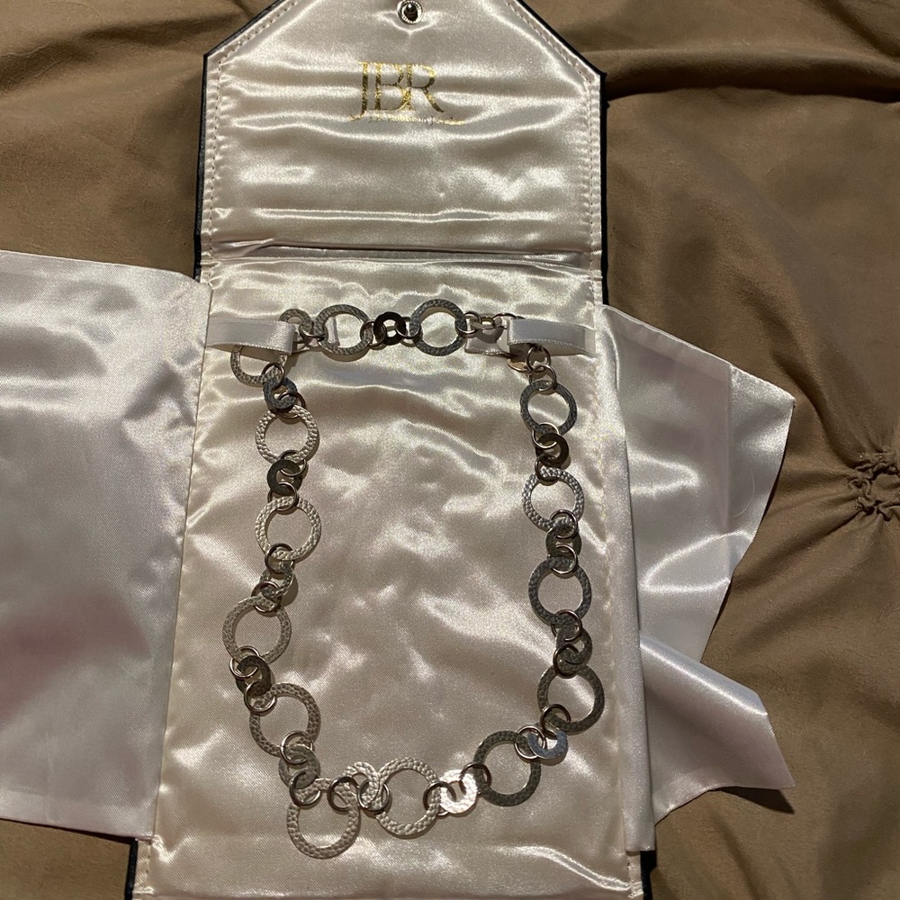 JBR Sterling Silver Circles Necklace